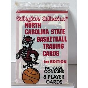 North Carolina State Cheerleader Basketball Sealed Pack 8 Cards Nc Wolfpack Ncsu